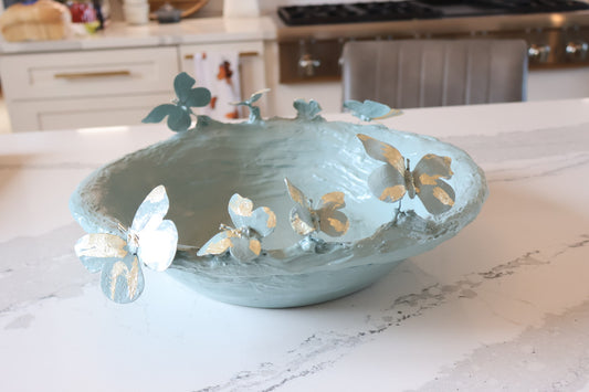 Original Art Butterfly Bowl