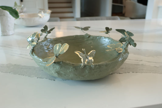Original Art Butterfly Bowl