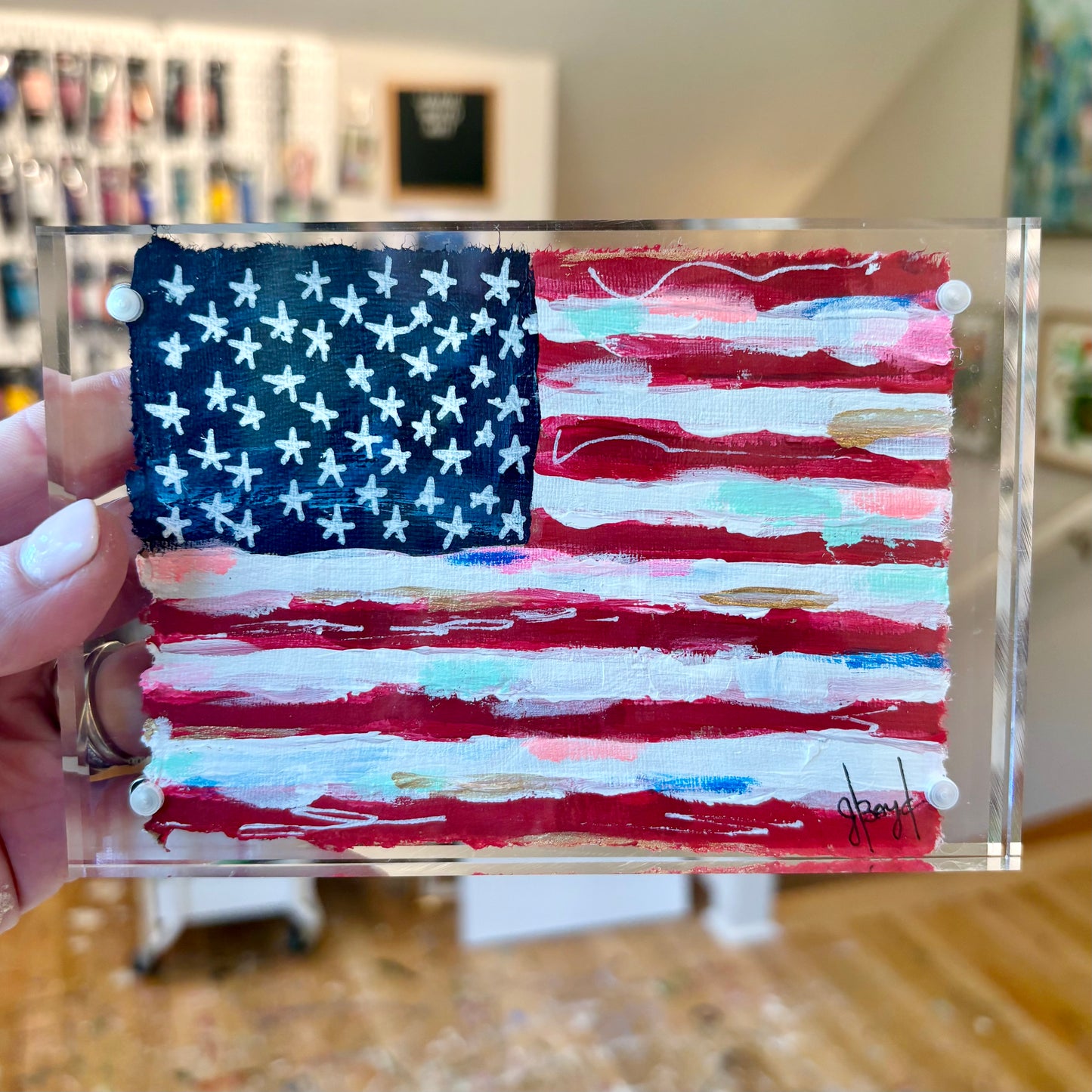 4x6 American Flag in Acrylic