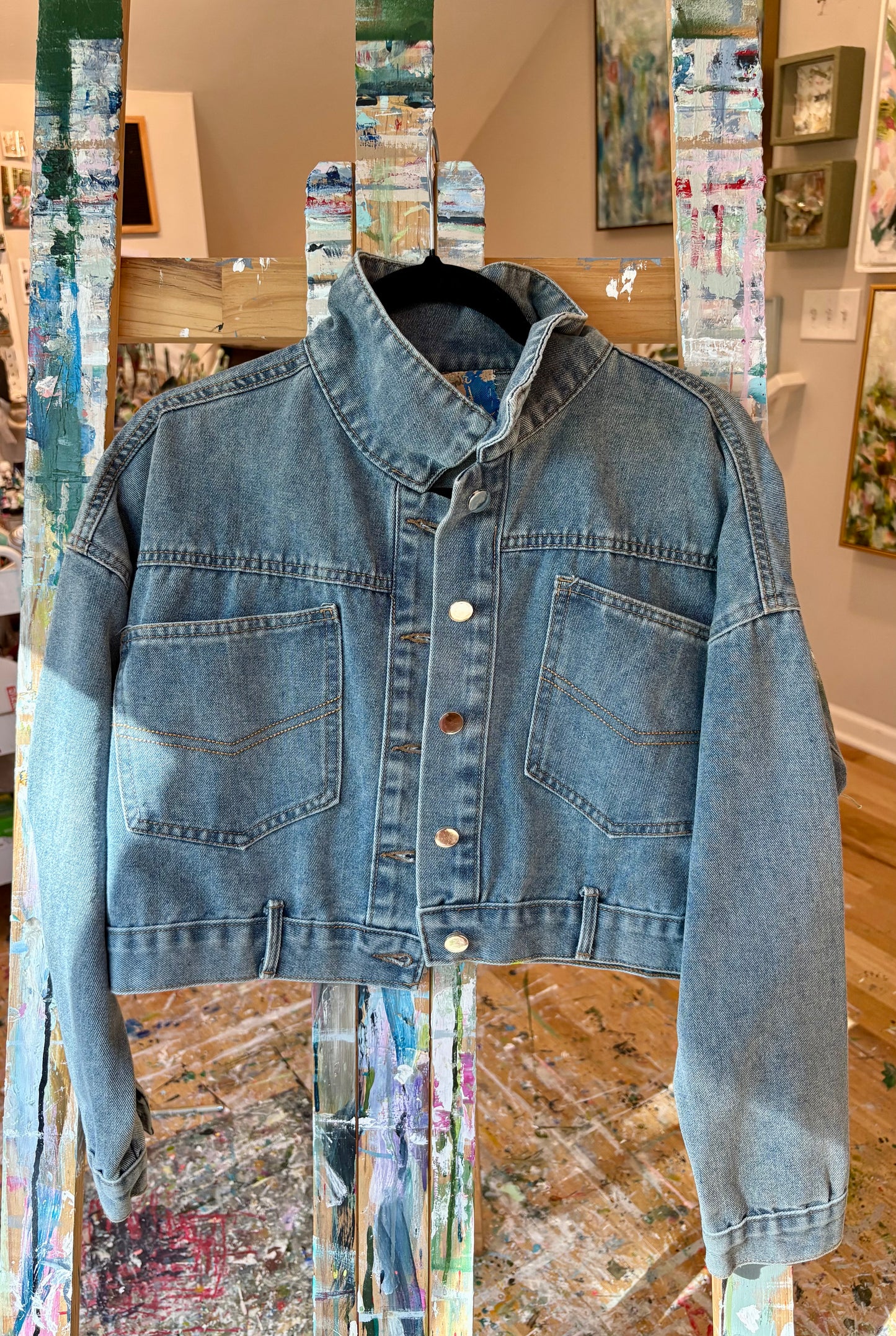 Cropped Denim Jacket