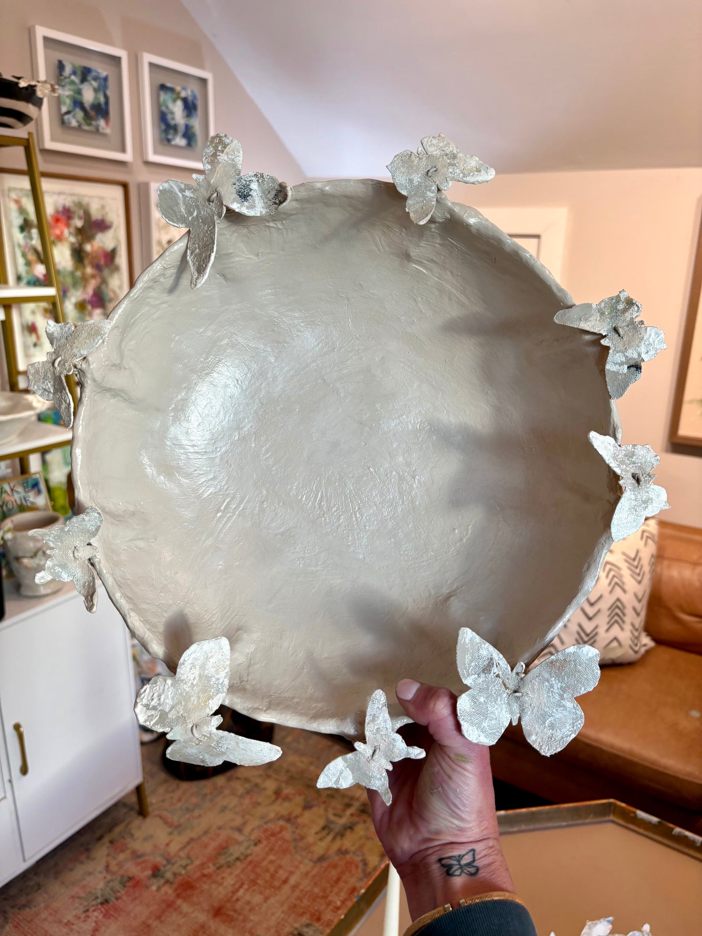 Original Art Butterfly bowl