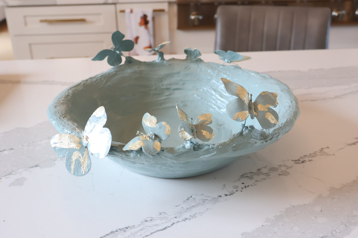 Original Art Butterfly Bowl