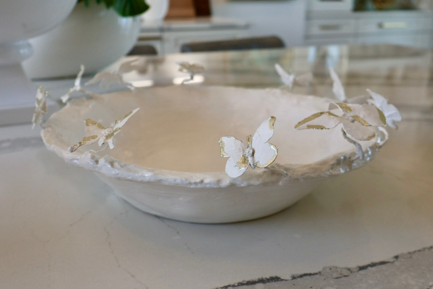 Original Art Butterfly Bowl