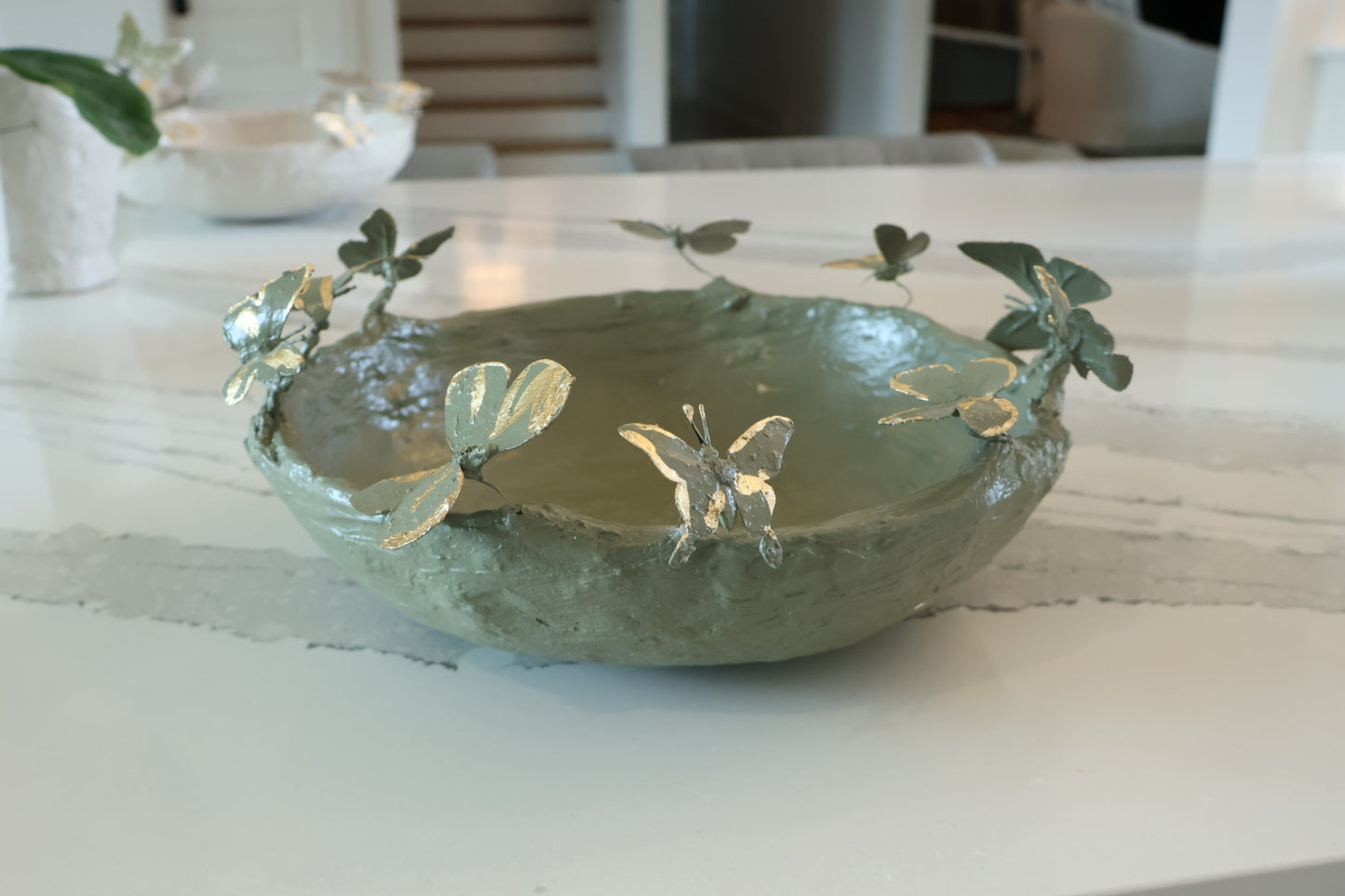 Original Art Butterfly Bowl