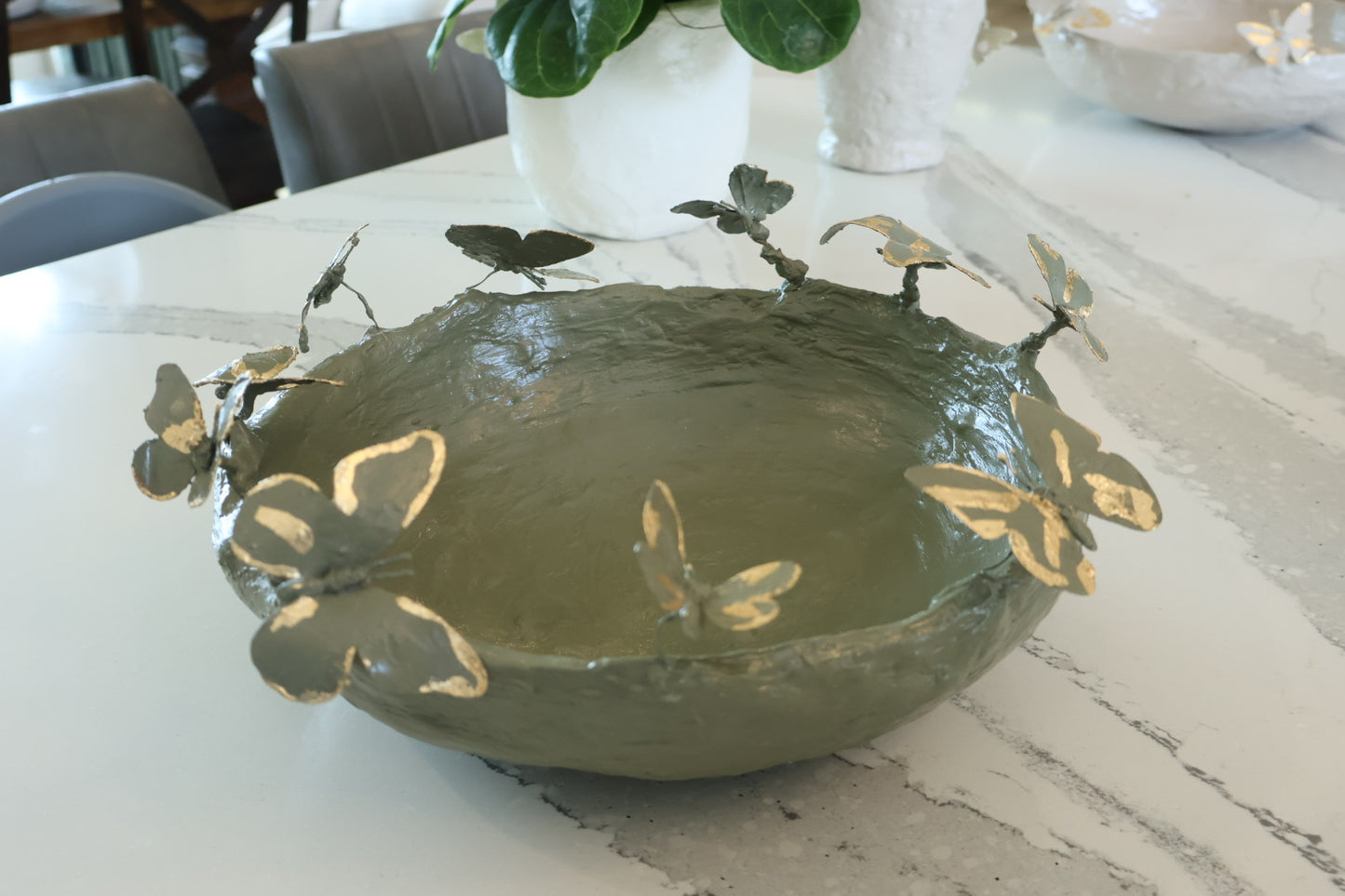 Original Art Butterfly Bowl