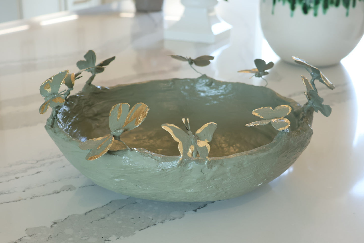 Original Art Butterfly Bowl