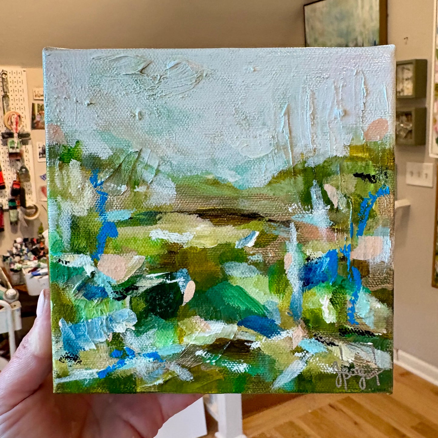 6x6 Abstract Landscape