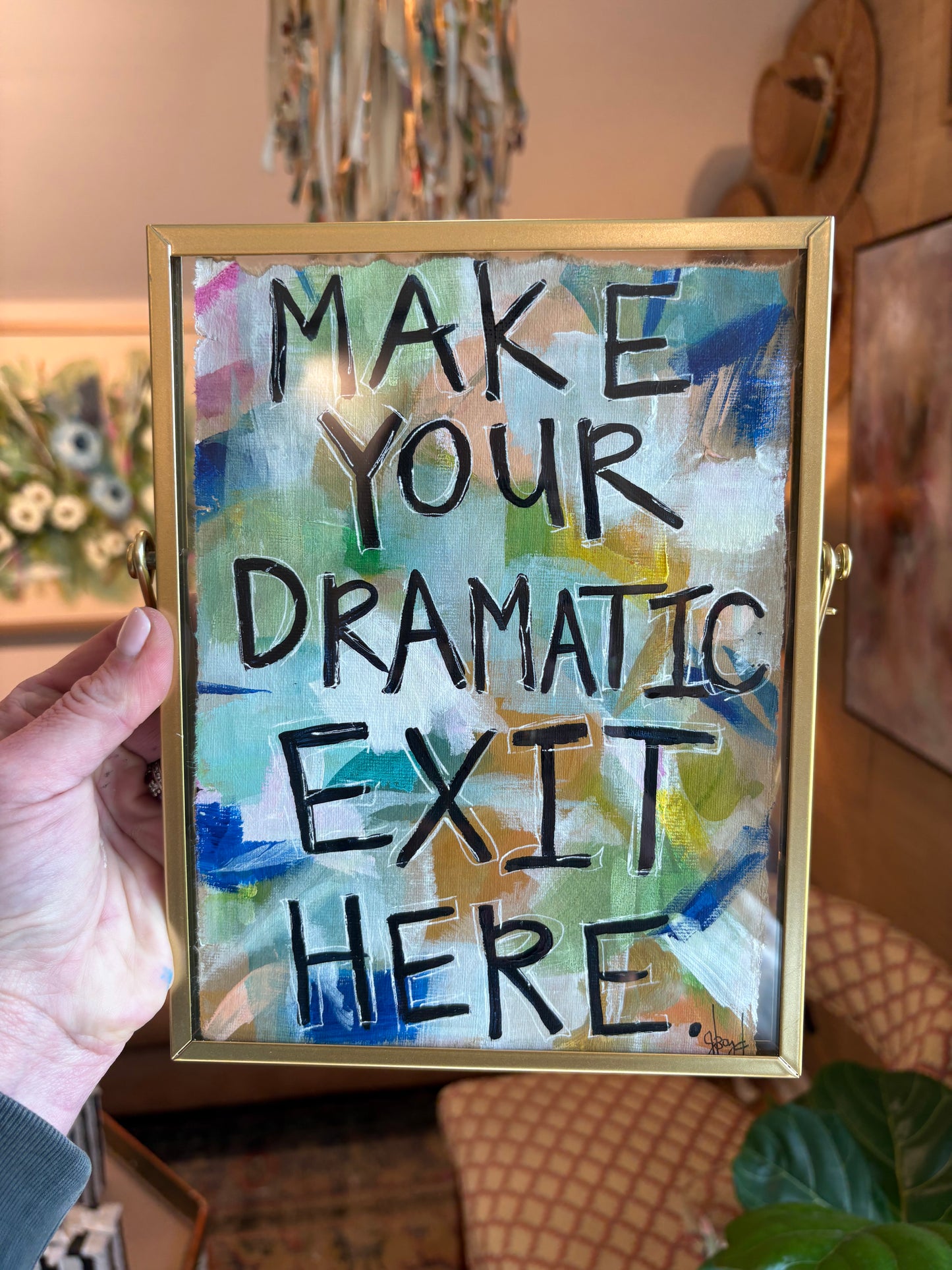 "Dramatic Exit"