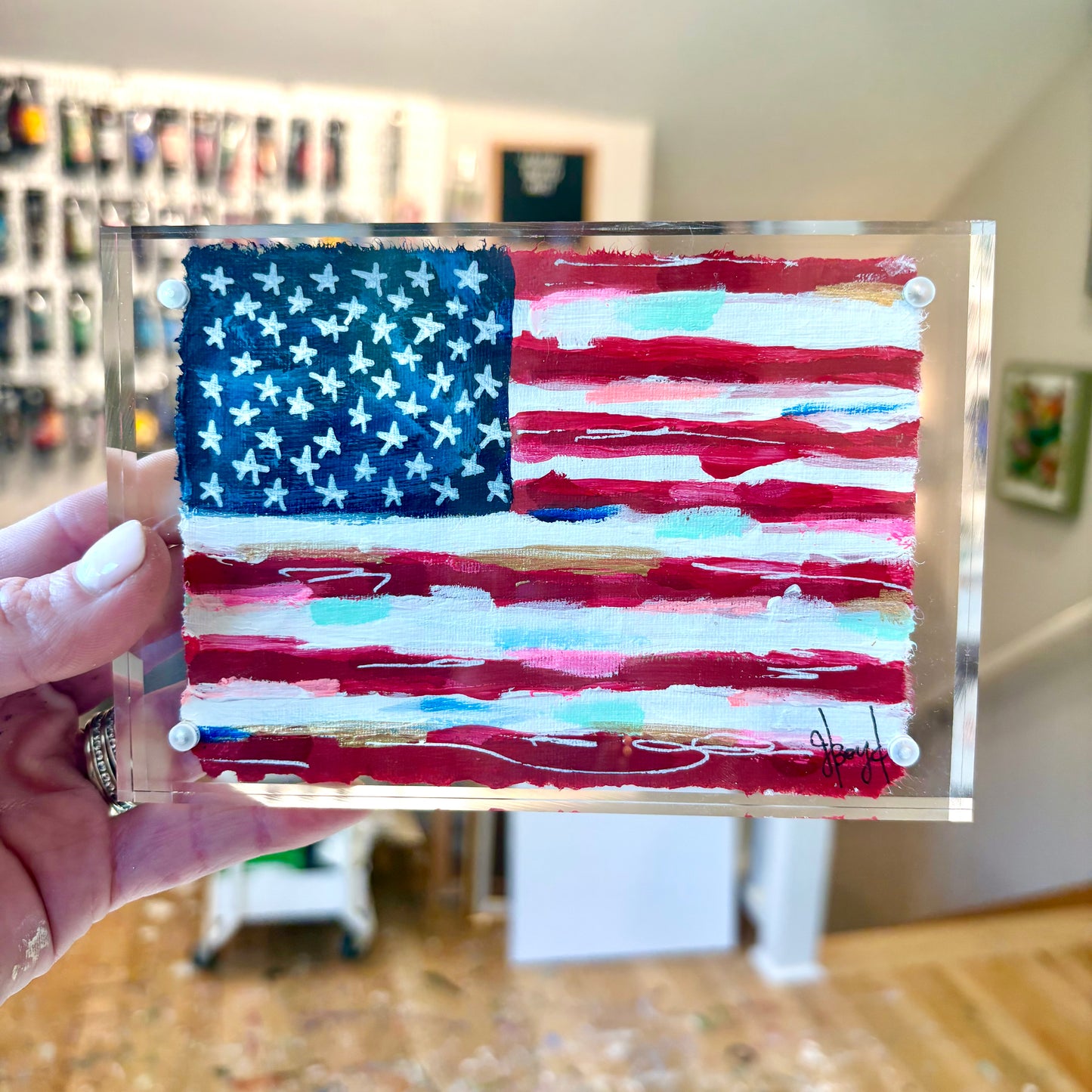 4x6 American Flag in Acrylic