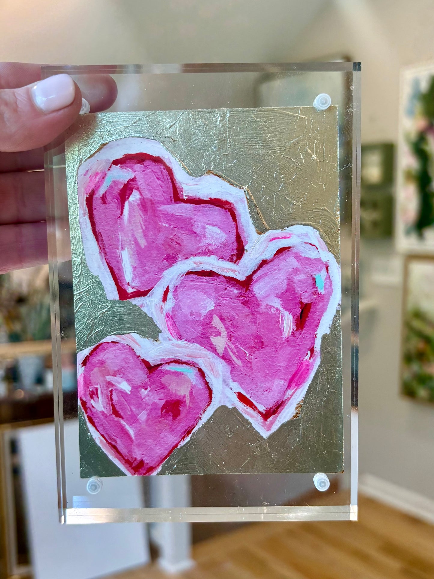 4x6 Love Hearts in Acrylic