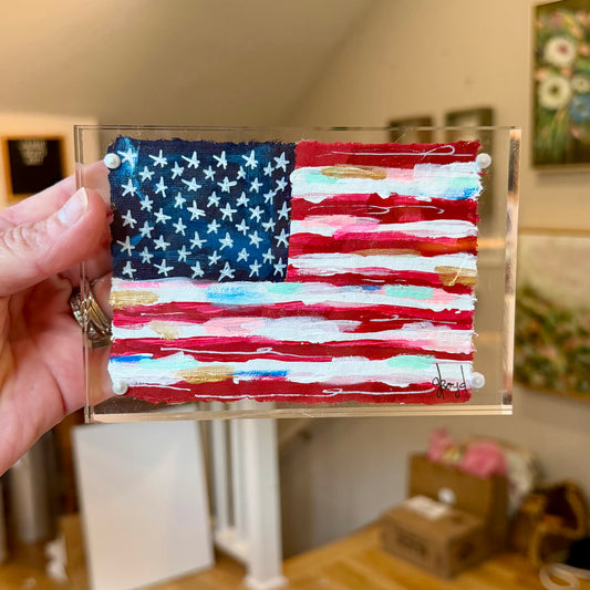 4x6 American flag in Acrylic #3