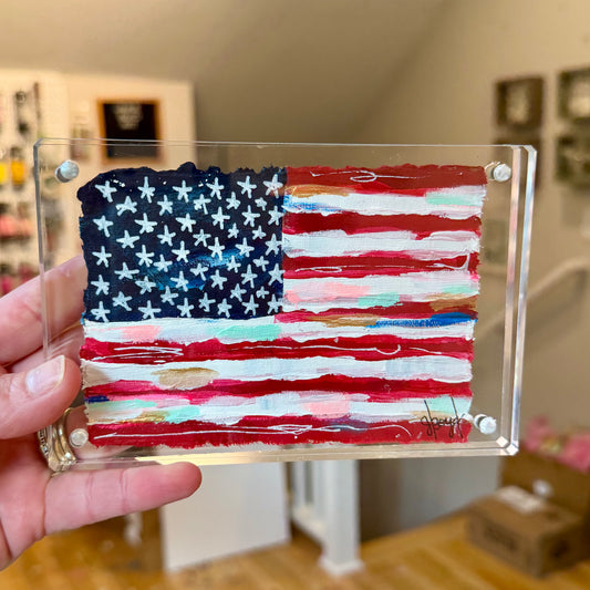 4x6 American flag in Acrylic #5